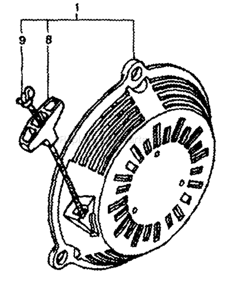Page R Diagram and Parts List for 1054-0  Briggs and Stratton Pressure Washer
